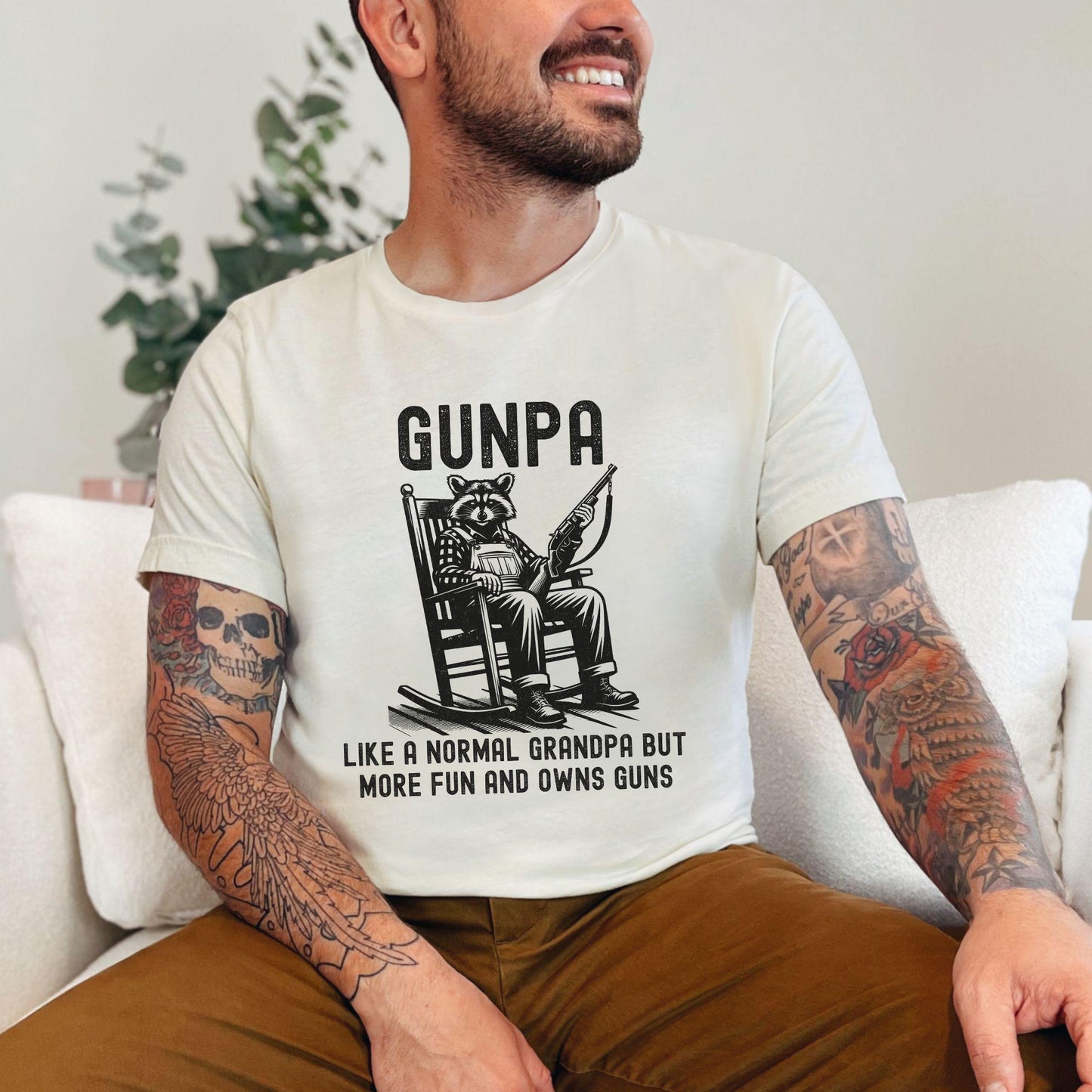 Funny Grandpa Gunpa Definition T Shirt | Sarcastic Gun Lover Tee | Gift For Gun Enthusiast Old Man