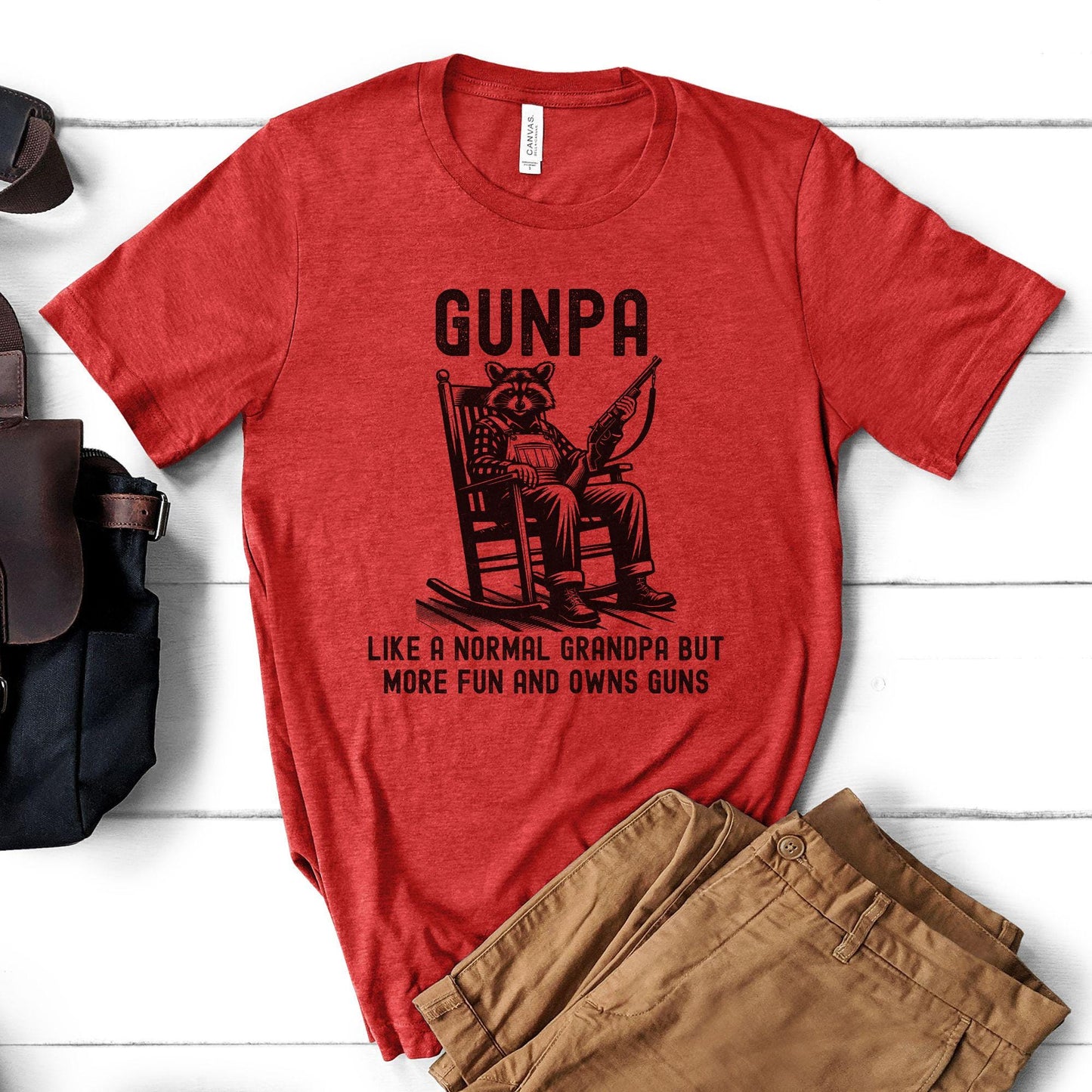 Funny Grandpa Gunpa Definition T Shirt | Sarcastic Gun Lover Tee | Gift For Gun Enthusiast Old Man