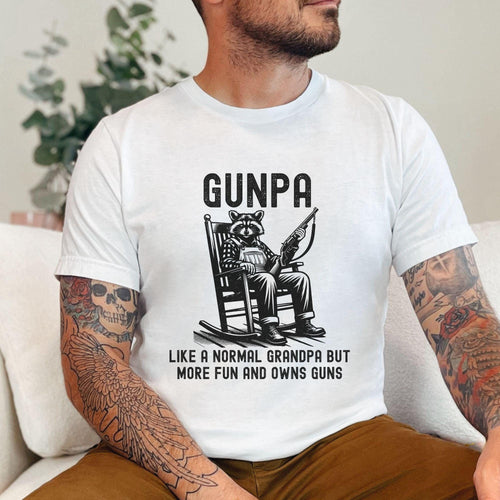 Funny Grandpa Gunpa Definition T Shirt | Sarcastic Gun Lover Tee | Gift For Gun Enthusiast Old Man