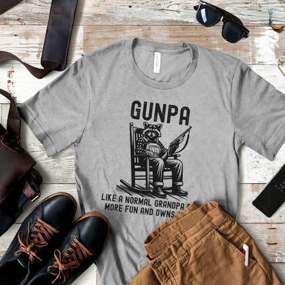 Funny Grandpa Gunpa Definition T Shirt | Sarcastic Gun Lover Tee | Gift For Gun Enthusiast Old Man