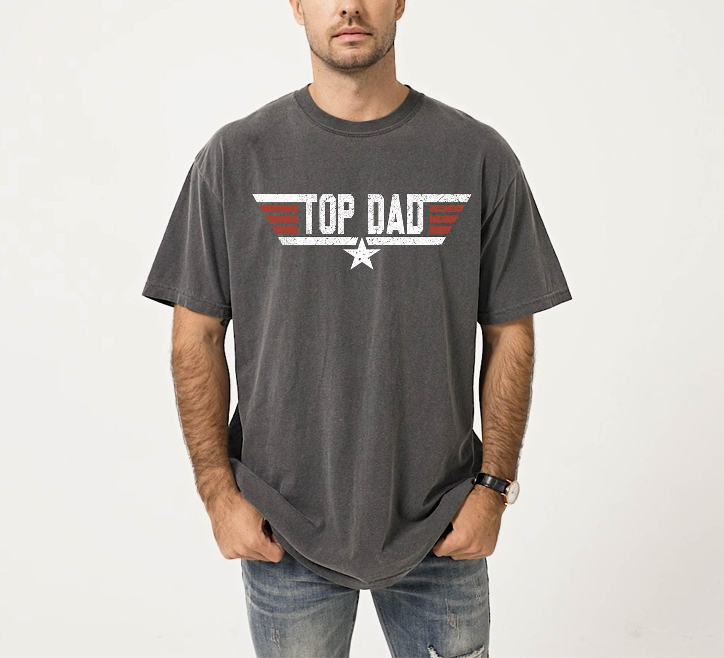 Top Dad T-Shirt, Top Dad T Shirt,Comfort Colors®Top Dad Shirt,  Christmas dad gift from daughter, dad gift from son, Mens Shirt