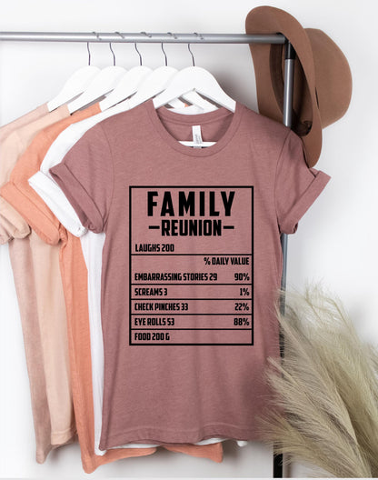 Funny Family Reunion Shirt | Customizable Group Apparel Tee | Matching Family Gathering Gift