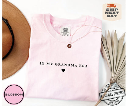 In My Grandma Era Shirt Comfort Colors®, New Grandma Gift, Nana sweatshirt, Pregnancy Announcement, Mimi Shirt, Abuela Gift Idea, Granny Tee