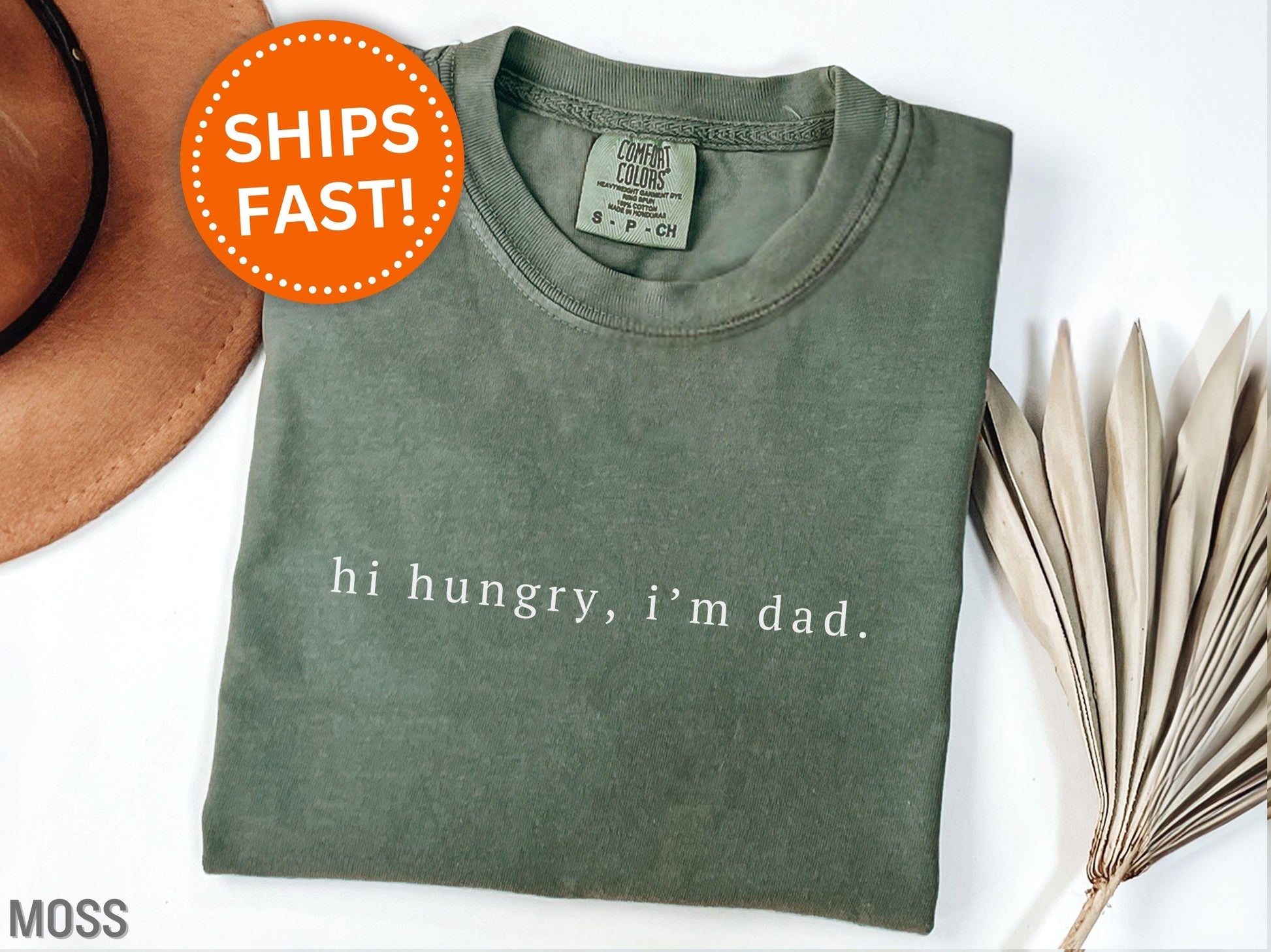 Hi Hungry I'm Dad Shirt, Funny Dad Shirt for Father's Day Gifts for Dad Funny Dad Gifts Sarcastic Dad Shirt Funny Dad Tee from Kids (KC0360)