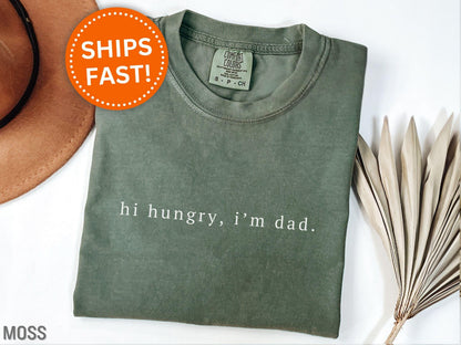 Hi Hungry I'm Dad Shirt, Funny Dad Shirt for Father's Day Gifts for Dad Funny Dad Gifts Sarcastic Dad Shirt Funny Dad Tee from Kids (KC0360)
