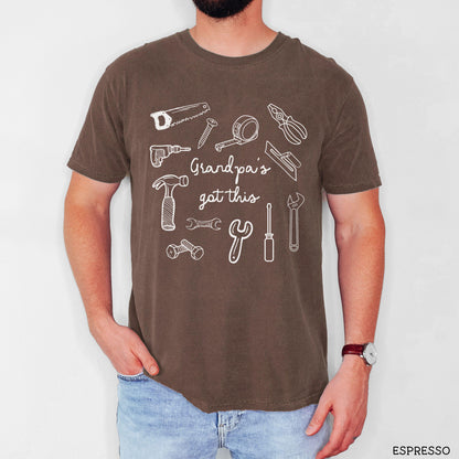 Handyman Tool Grandpa Comfort Colors Shirt | Fixer Grandfather Tshirt | Fathers Day Tool Lover Gift