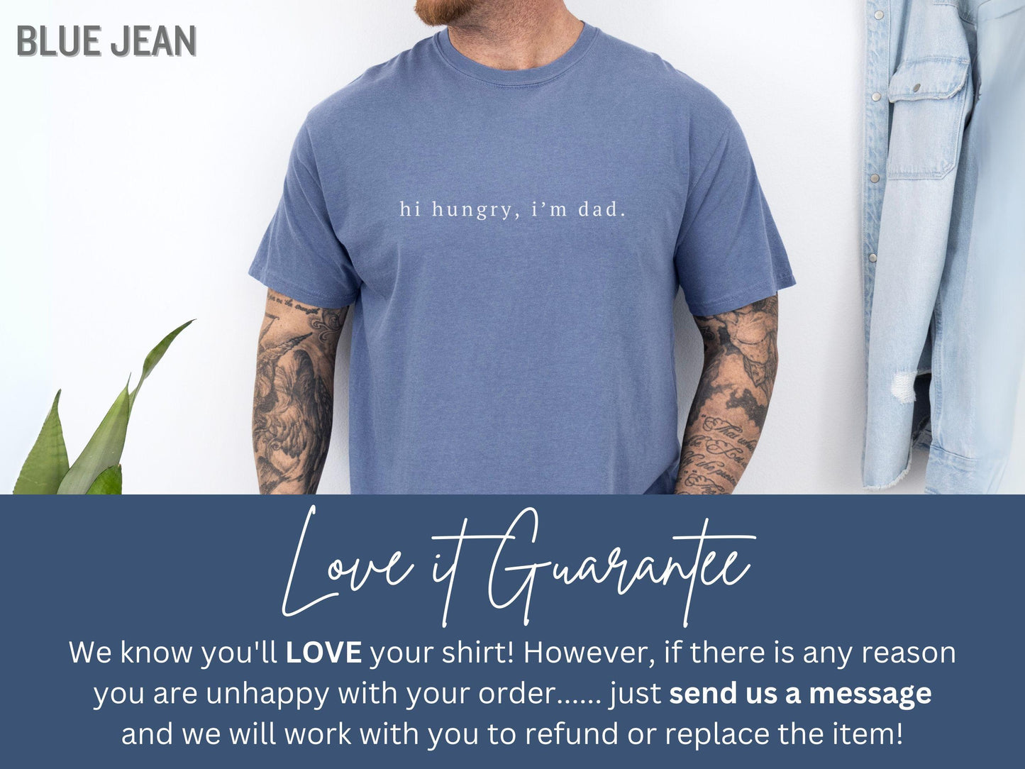 Hi Hungry I'm Dad Shirt, Funny Dad Shirt for Father's Day Gifts for Dad Funny Dad Gifts Sarcastic Dad Shirt Funny Dad Tee from Kids (KC0360)