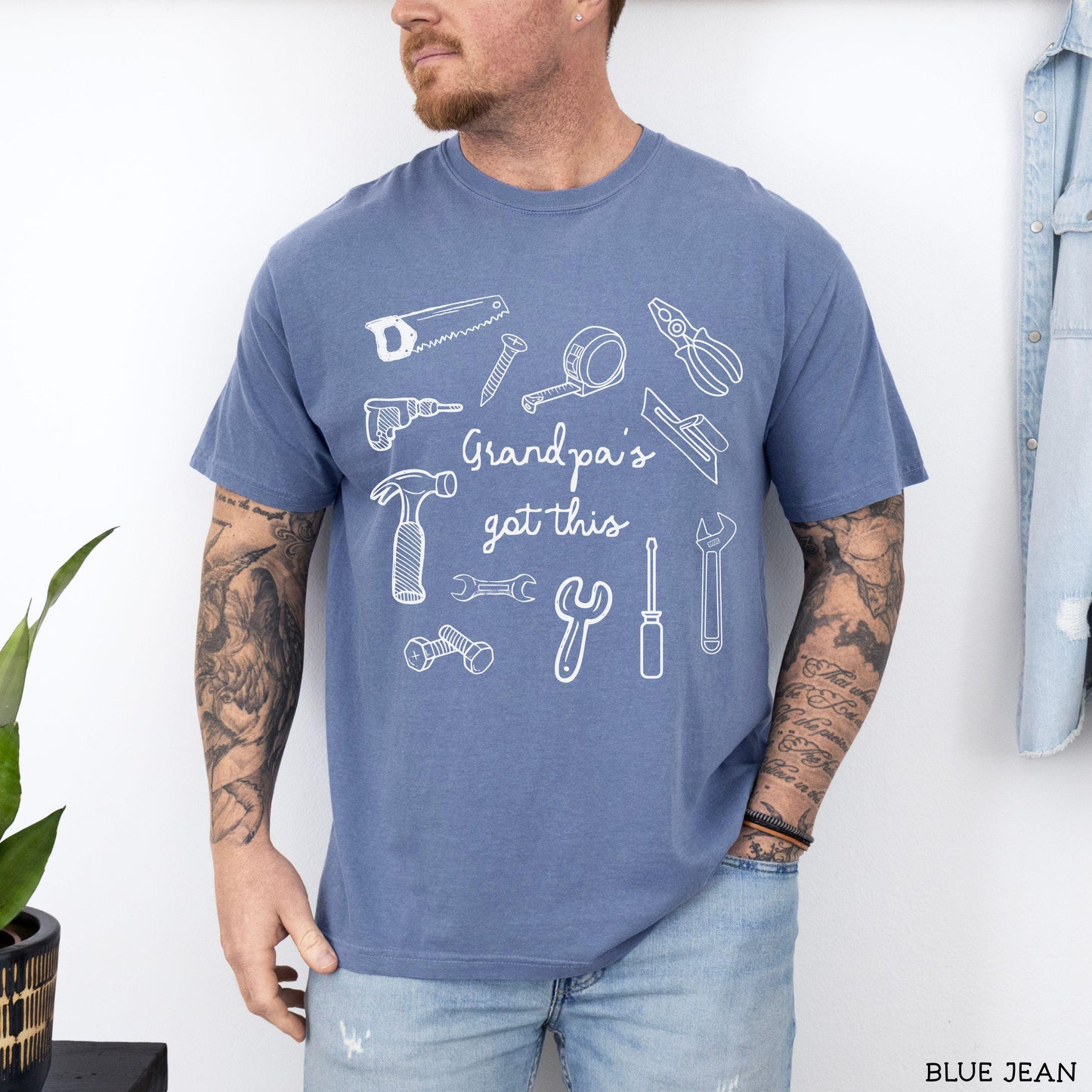 Handyman Tool Grandpa Comfort Colors Shirt | Fixer Grandfather Tshirt | Fathers Day Tool Lover Gift