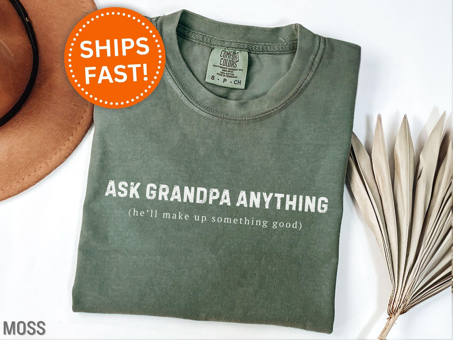 Funny Ask Grandpa Anything Shirt | Sarcastic Grandfather Gifts | Funny Fathers Day Tee