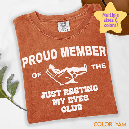 Funny Dad Shirt, Just Resting My Eyes Shirt for Dad Gift for Dad, Funny Fathers Day Shirt, Funny Mens Tshirt, Dad T Shirt, Fathers Day C385