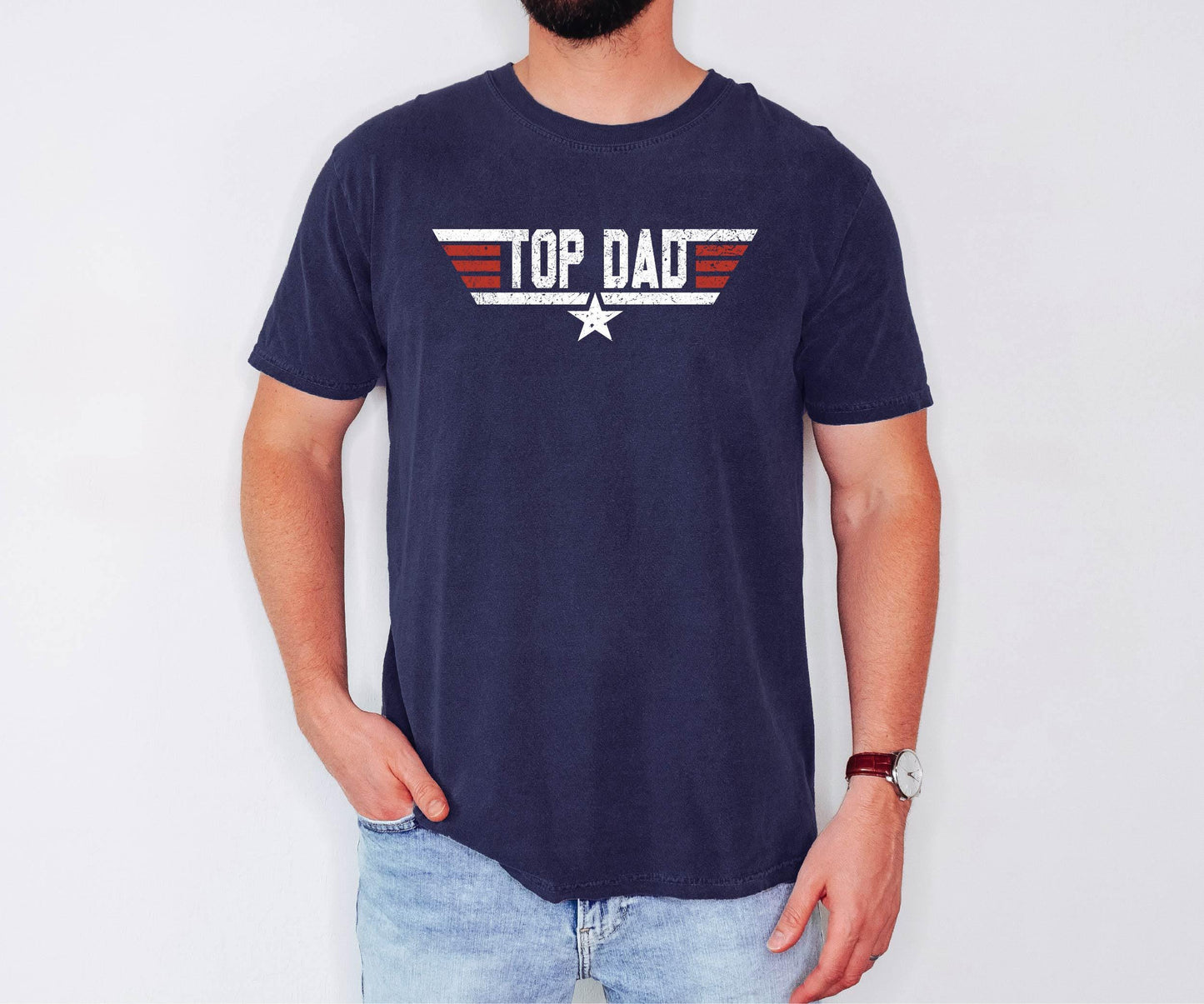 Top Dad T-Shirt, Top Dad T Shirt,Comfort Colors®Top Dad Shirt,  Christmas dad gift from daughter, dad gift from son, Mens Shirt