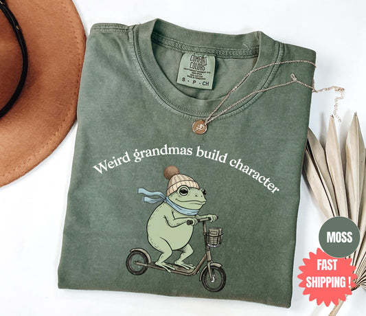Funny Grandma Tee, Mother's Day Gift for Grandma, Grandma Birthday Outfit, Cool Grandma Quote, Comfort Colors Funny Frog Best Nana Shirt