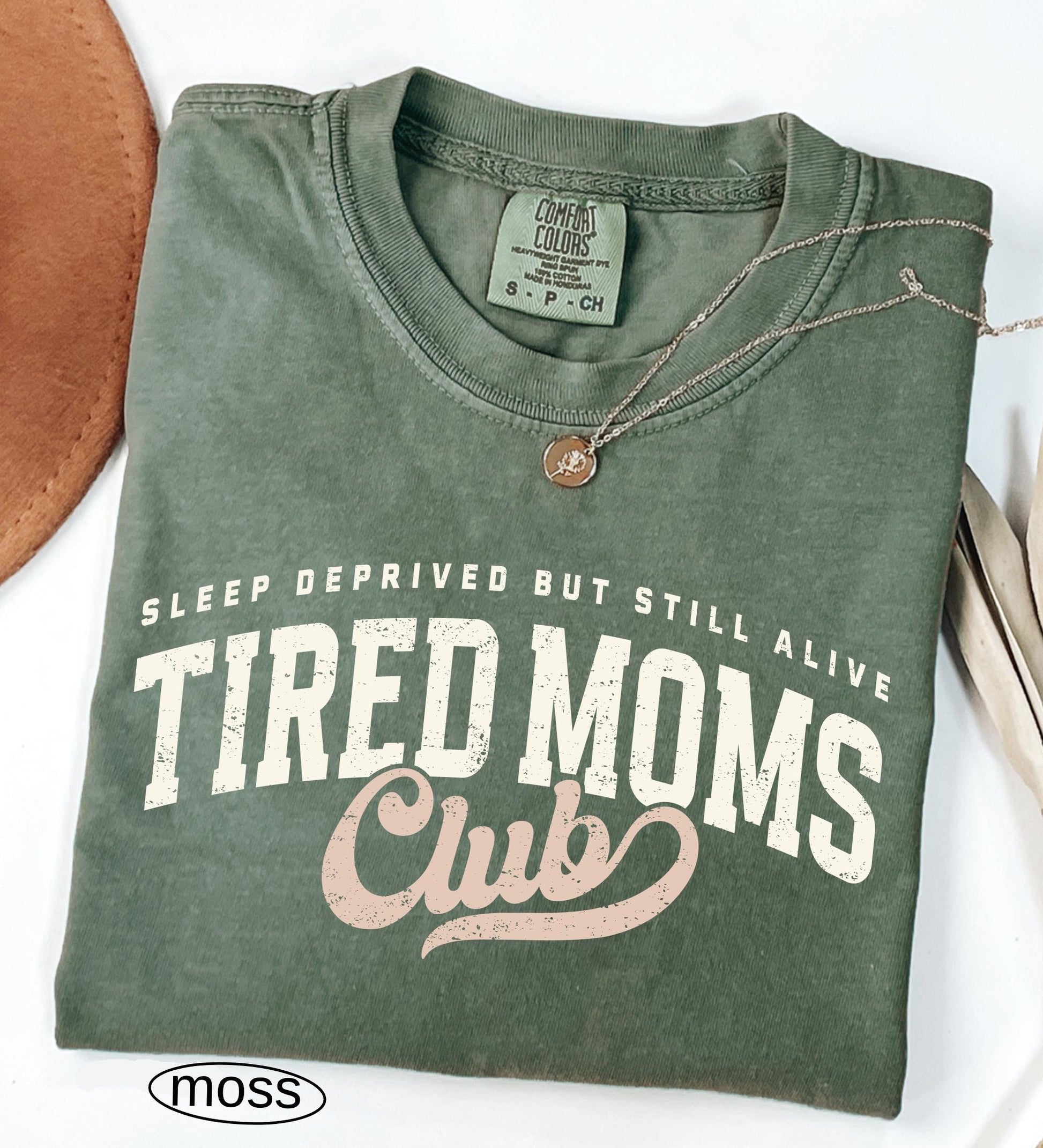 Tired Moms Club Comfort Colors Shirt, Mother's Day Gift, Funny Mom Life T-shirt,  First Time Mom Gift Motherhood Appreciation