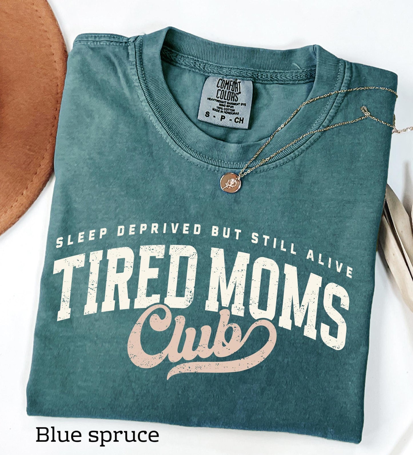 Tired Moms Club Comfort Colors Shirt, Mother's Day Gift, Funny Mom Life T-shirt,  First Time Mom Gift Motherhood Appreciation
