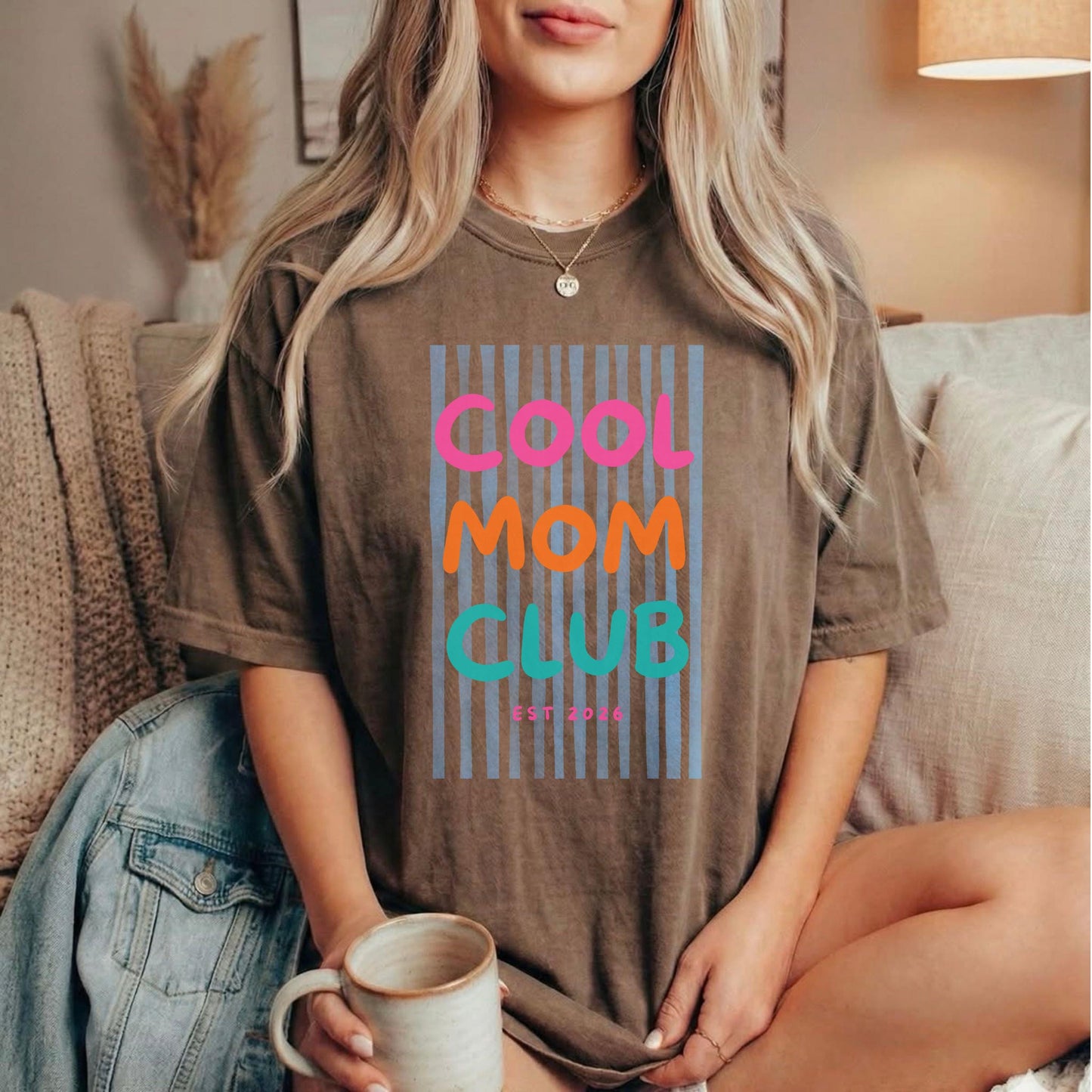 Personalized Cool Mom Club Shirt, Comfort Colors® Mom T Shirt, Funny Mom Gift, Mothers Day Shirt, Trendy Mama Tee, Birthday Gift For Mom
