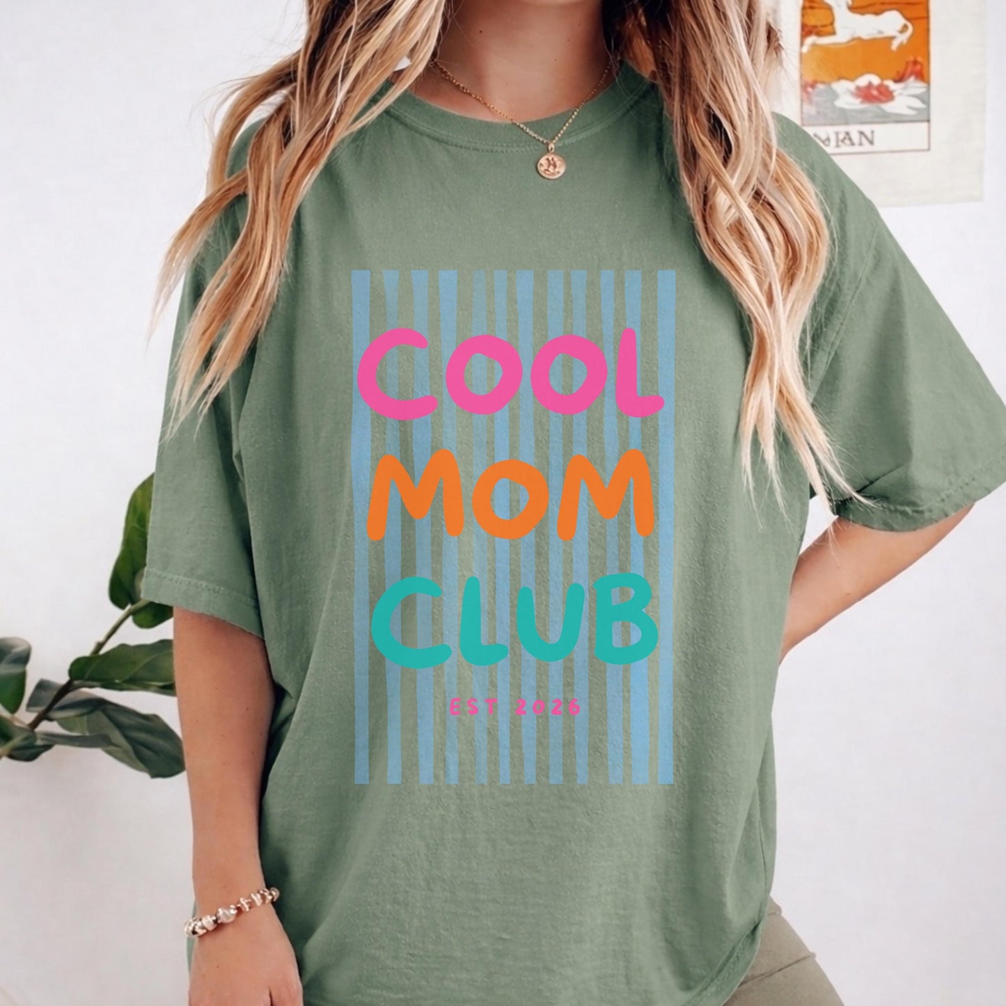 Personalized Cool Mom Club Shirt, Comfort Colors® Mom T Shirt, Funny Mom Gift, Mothers Day Shirt, Trendy Mama Tee, Birthday Gift For Mom