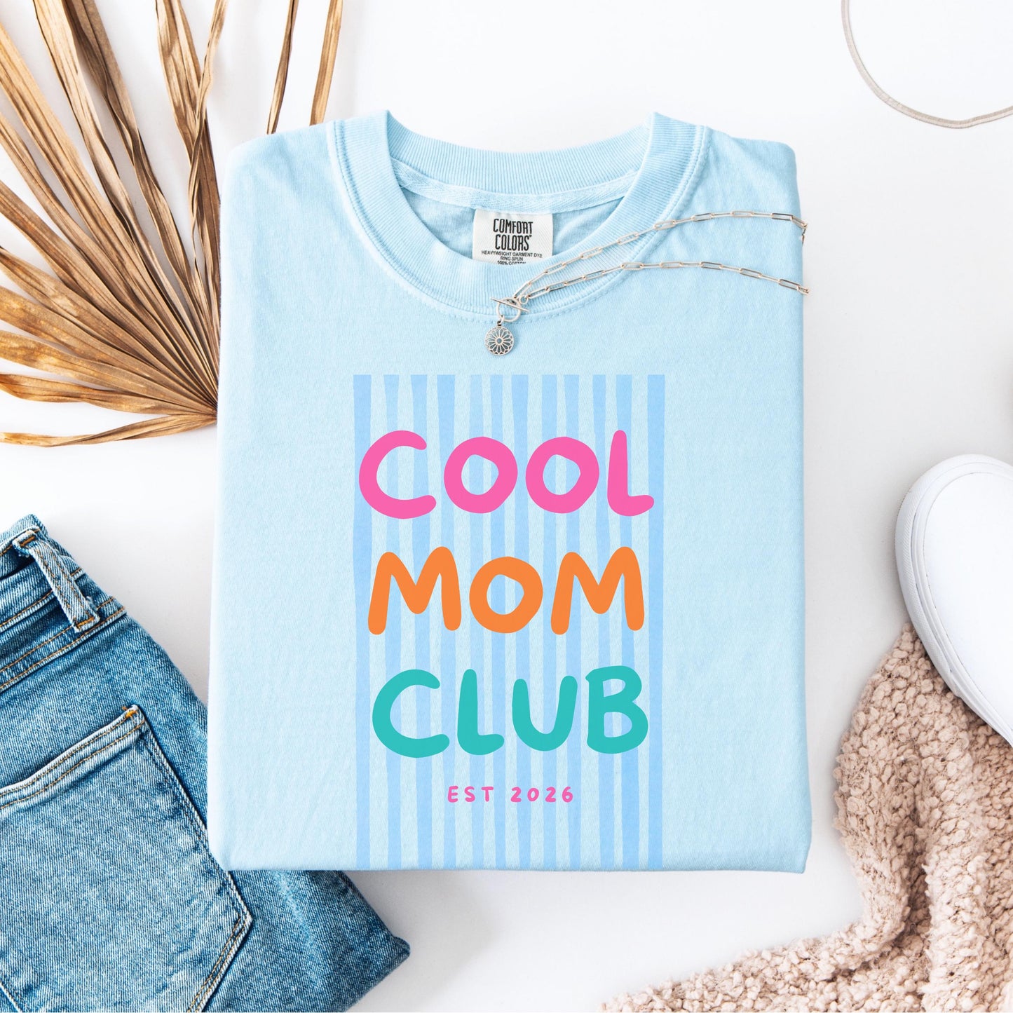 Personalized Cool Mom Club Shirt, Comfort Colors® Mom T Shirt, Funny Mom Gift, Mothers Day Shirt, Trendy Mama Tee, Birthday Gift For Mom