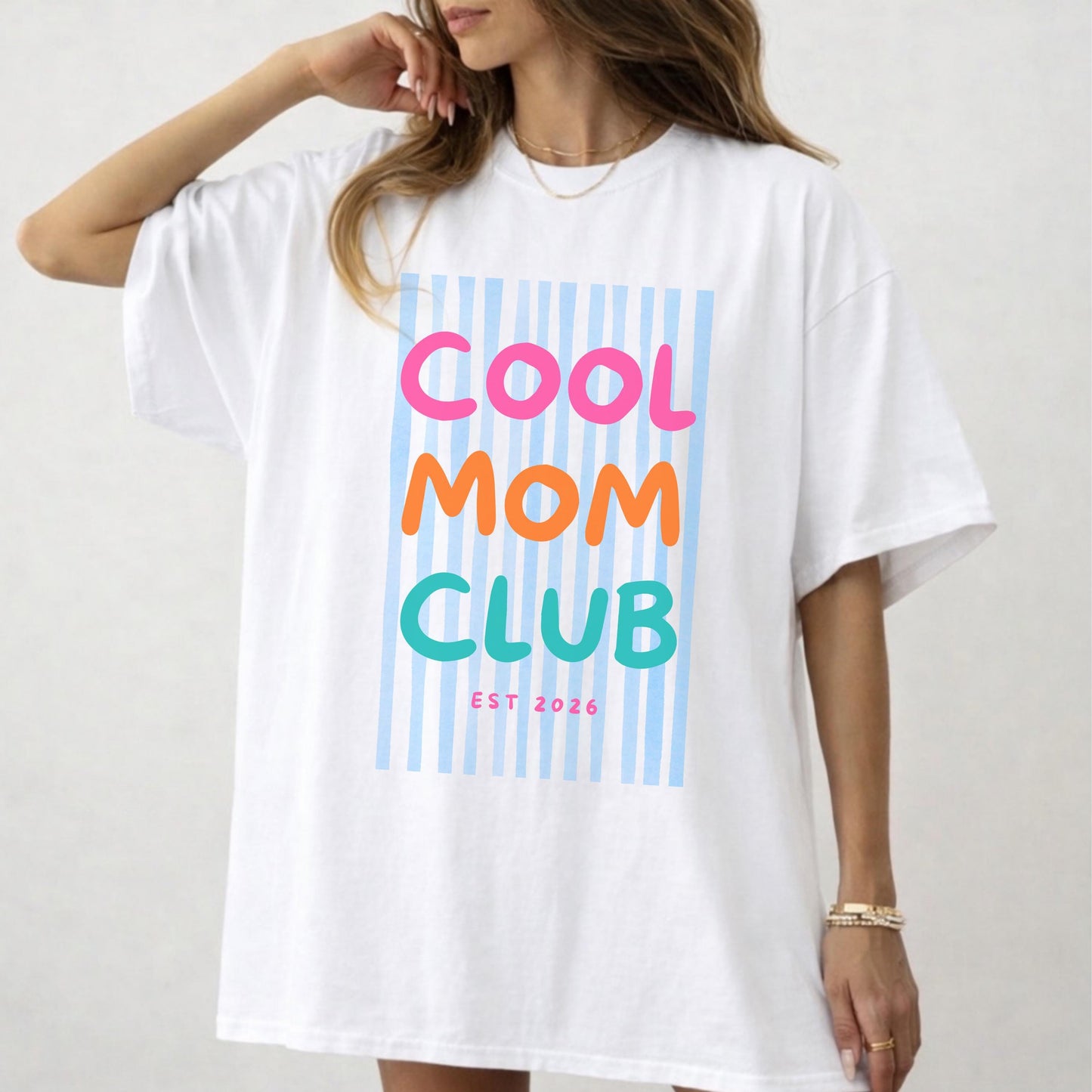 Personalized Cool Mom Club Shirt, Comfort Colors® Mom T Shirt, Funny Mom Gift, Mothers Day Shirt, Trendy Mama Tee, Birthday Gift For Mom