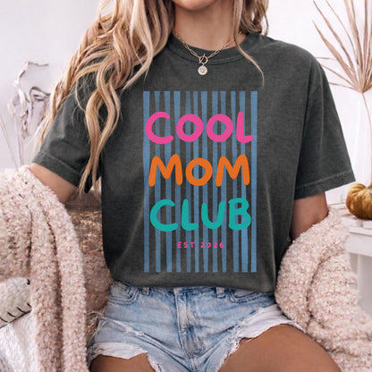 Personalized Cool Mom Club Shirt, Comfort Colors® Mom T Shirt, Funny Mom Gift, Mothers Day Shirt, Trendy Mama Tee, Birthday Gift For Mom