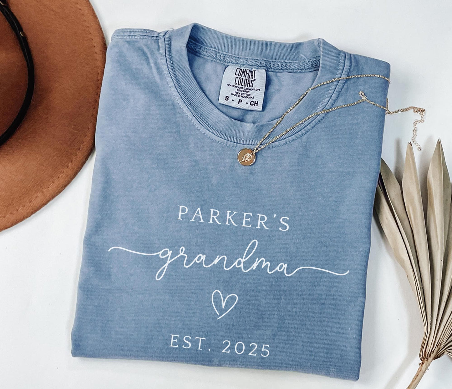 Custom Grandma Shirt Personalized New Grandma shirt Grandma Comfort Colors Shirt for Grandma est shirt Grandmother Gift for Grandma Gift