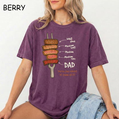 Comfort Color Dad BBQ Grilling Shirt, You are The Rarest Of Them All Tee, Fathers Day Gift Shirt, Dad Steak Lover shirt, Cooking Papa Tee