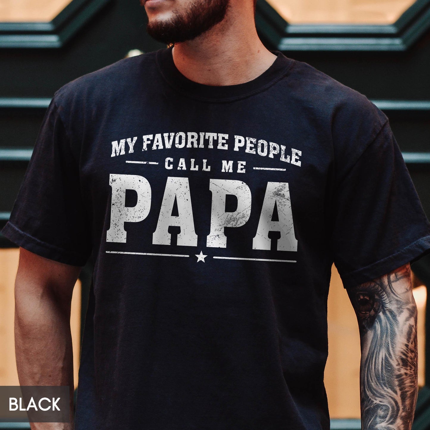 Comfort Colors My Favorite People Call Me Papa Shirt | Cute Grandkids Gift For Him | Fathers Day Tee