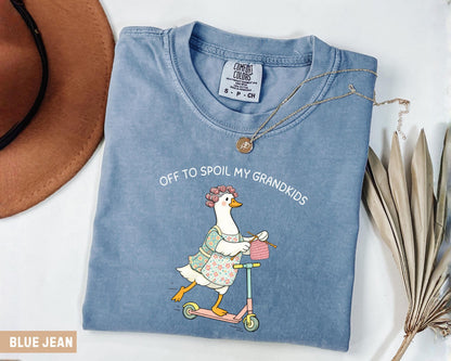 Comfort Colors® Off to spoil my grandkids Shirt, funny grandma shirts, Silly Goose Shirt, Funny Goose Tee, mother grandma gift