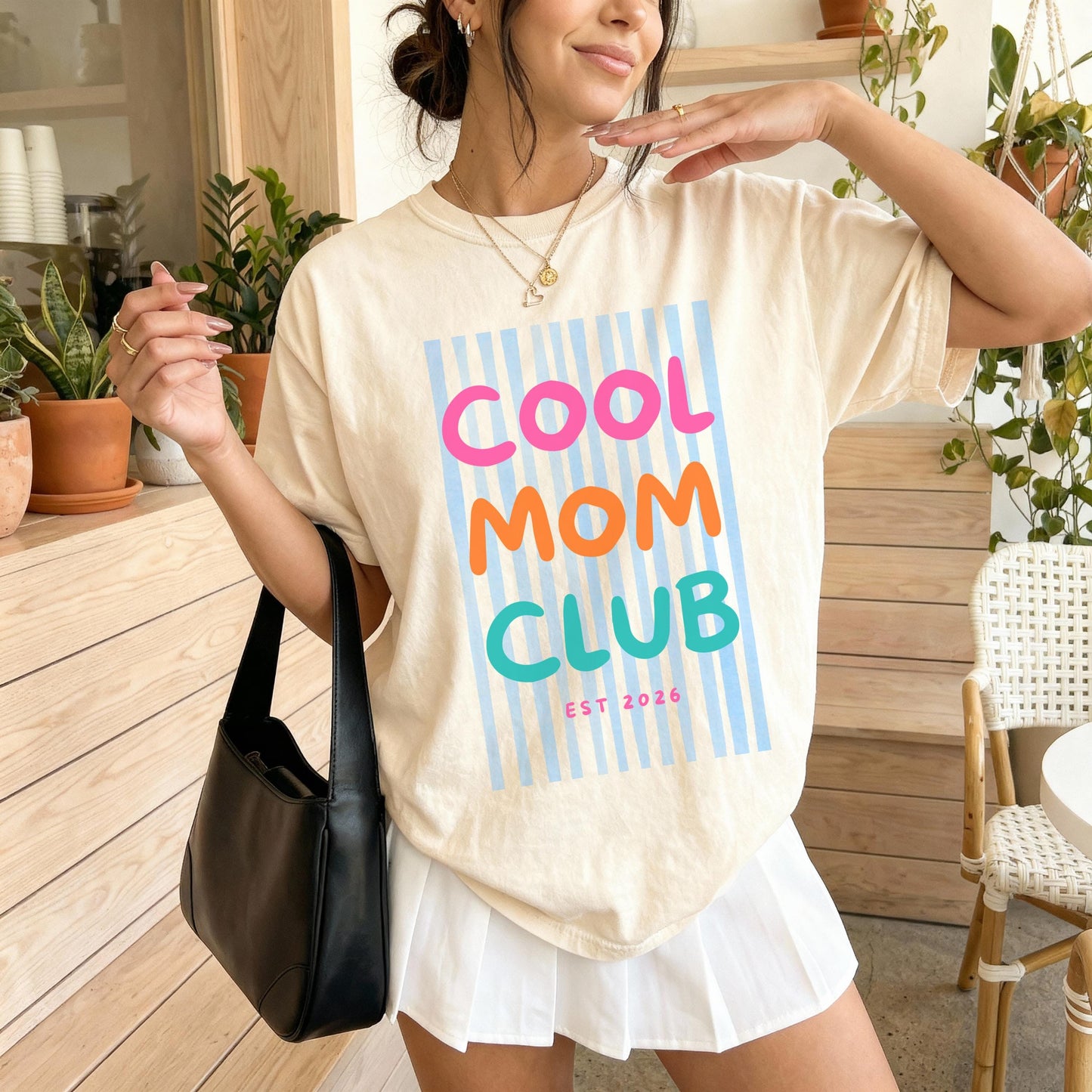 Personalized Cool Mom Club Shirt, Comfort Colors® Mom T Shirt, Funny Mom Gift, Mothers Day Shirt, Trendy Mama Tee, Birthday Gift For Mom